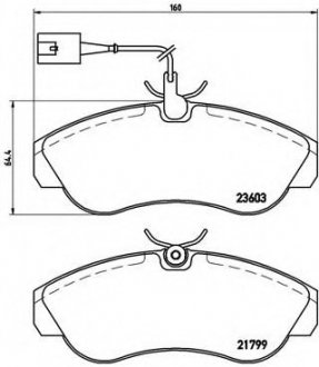 Гальмівні колодки дискові P23 084 BREMBO P23084