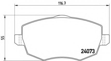 Гальмівні колодки дискові P23 095 BREMBO P23095