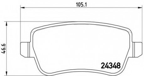 Гальмівні колодки дискові P23 101 BREMBO P23101