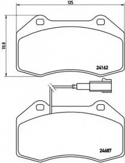 Тормозные колодки BREMBO P23117