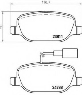 Тормозные колодки BREMBO P23152 (фото 1)