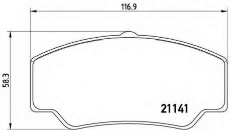 Гальмівні колодки дискові P24 023 BREMBO P24023