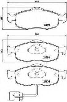 Гальмівні колодки дискові P24 034 BREMBO P24034