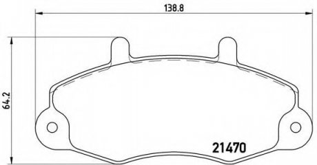 Гальмівні колодки дискові P24 049 BREMBO P24049