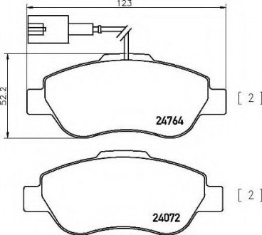 Тормозные колодки BREMBO P24150 (фото 1)