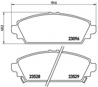 Тормозные колодки BREMBO P28031