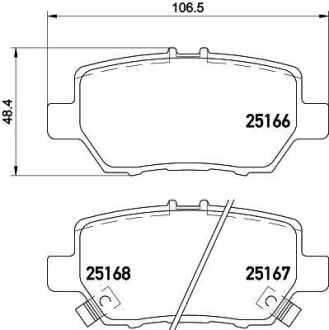 Гальмівні колодки BREMBO P28078