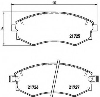 Гальмівні колодки дискові P30 022 BREMBO P30022