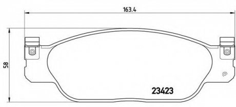 Гальмівні колодки дискові P36 012 BREMBO P36012