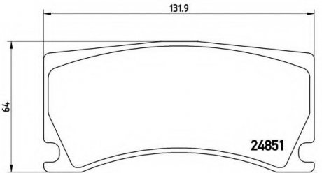 Тормозные колодки BREMBO P36024