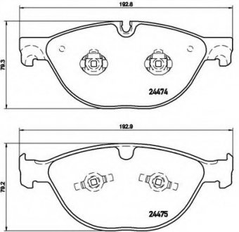 Гальмівні колодки дискові P36 025 BREMBO P36025