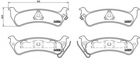 Гальмівні колодки дискові P37 012 BREMBO P37012