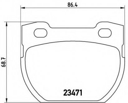 Гальмівні колодки дискові P44 007 BREMBO P44007