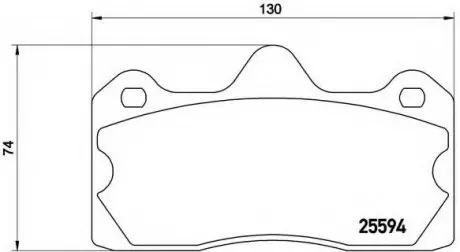 Гальмівні колодки BREMBO P47002