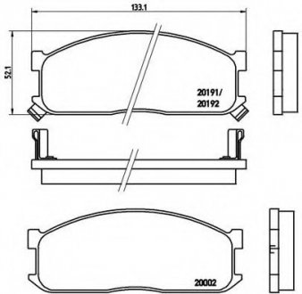 Тормозные колодки BREMBO P49010