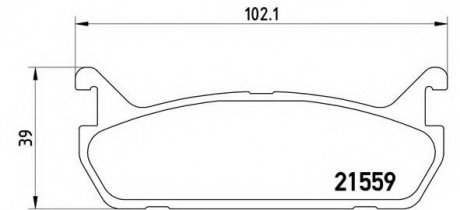 Тормозные колодки BREMBO P49015