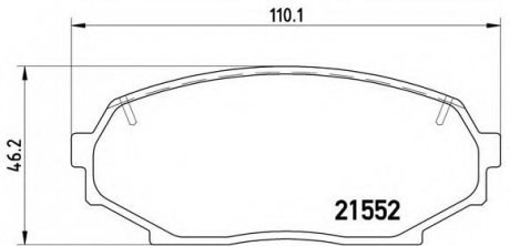 Гальмівні колодки дискові P49 017 BREMBO P49017