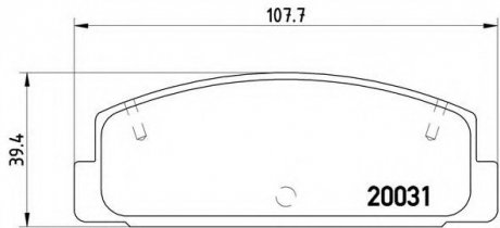 Гальмівні колодки дискові P49 037 BREMBO P49037