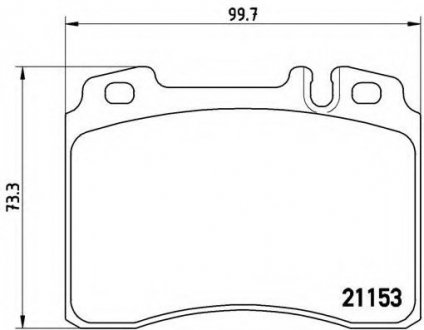 Гальмівні колодки дискові P50 010 BREMBO P50010