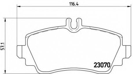 Гальмівні колодки дискові P50 047 BREMBO P50047