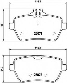 Гальмівні колодки дискові P50 103 BREMBO P50103