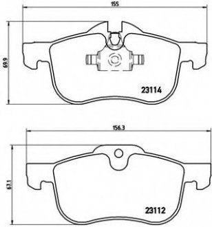 Гальмівні колодки дискові P52 017 BREMBO P52017