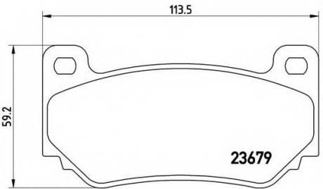 Гальмівні колодки дискові P52 018 BREMBO P52018