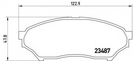 Гальмівні колодки дискові P54 028 BREMBO P54028