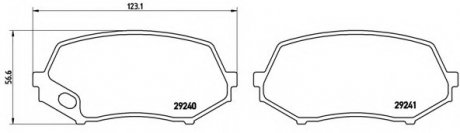 Тормозные колодки BREMBO P54044