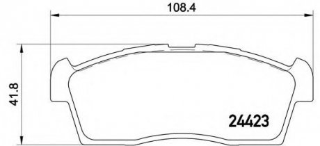 Гальмівні колодки BREMBO P54049 (фото 1)