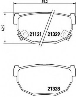 Тормозные колодки BREMBO P56010