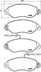 Тормозные колодки BREMBO P56042