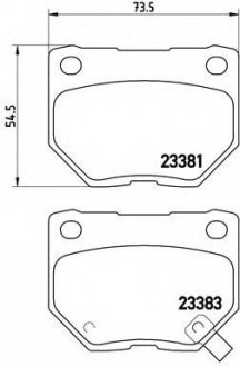 Тормозные колодки BREMBO P56054