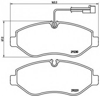 Тормозные колодки BREMBO P56066