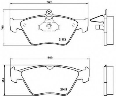 Гальмівні колодки дискові P59 019 BREMBO P59019