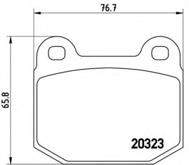 Тормозные колодки BREMBO P59025