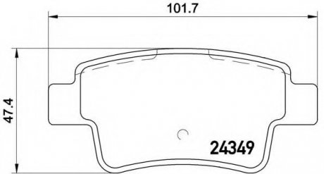 Тормозные колодки BREMBO P59057