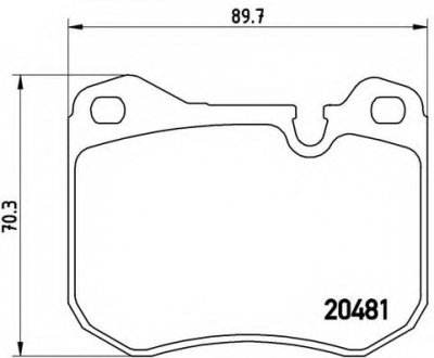 Тормозные колодки BREMBO P65002