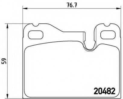 Тормозные колодки BREMBO P65003