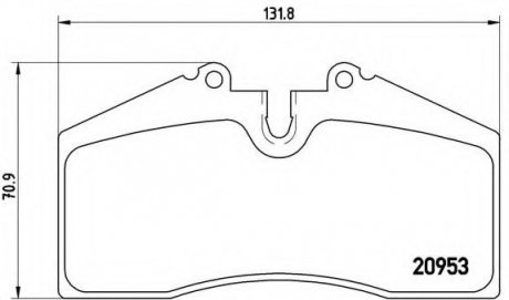 Гальмівні колодки дискові P65 005 BREMBO P65005