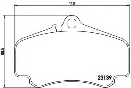 Тормозные колодки BREMBO P65011