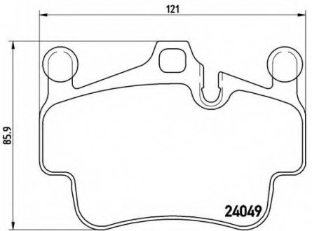 Гальмівні колодки дискові P65 015 BREMBO P65015 (фото 1)