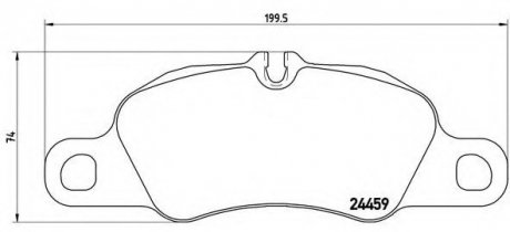 Гальмівні колодки дискові P65 019 BREMBO P65019