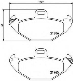 Гальмівні колодки дискові P68 021 BREMBO P68021