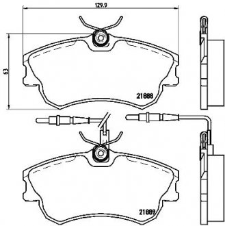 Гальмівні колодки дискові P68 023 BREMBO P68023