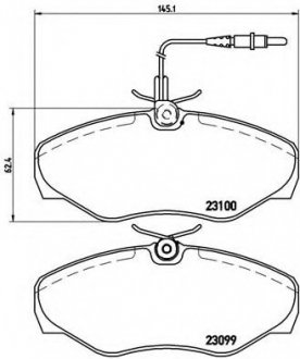 Гальмівні колодки дискові P68 026 BREMBO P68026