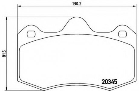 Тормозные колодки BREMBO P68051