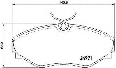 Гальмівні колодки дискові P68 055 BREMBO P68055