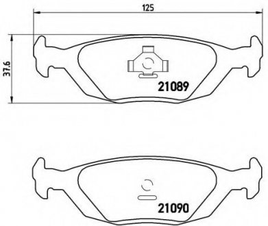 Гальмівні колодки дискові P71 003 BREMBO P71003