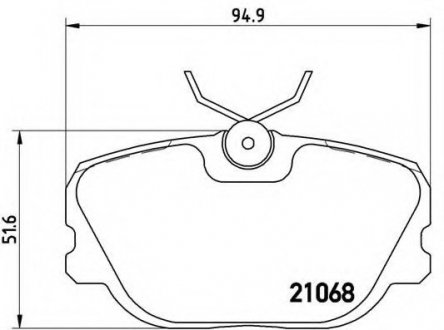 Тормозные колодки BREMBO P71004